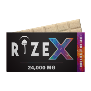 24G RizeX Cookies & Cream Chocolate Bar